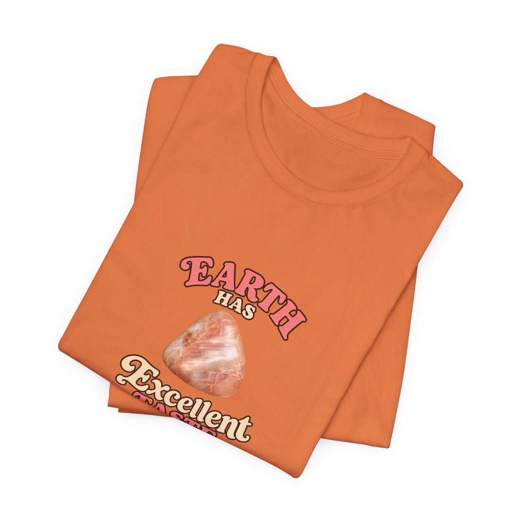 Earth Has Excellent Taste — Peach Moonstone Tee | Sandy Neutrals & Oranges