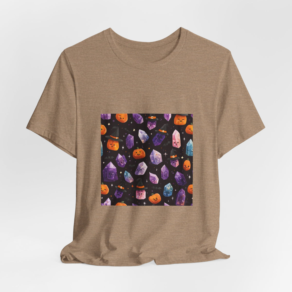 Halloween Crystal Party T-Shirt | Sandy Neutrals & Oranges