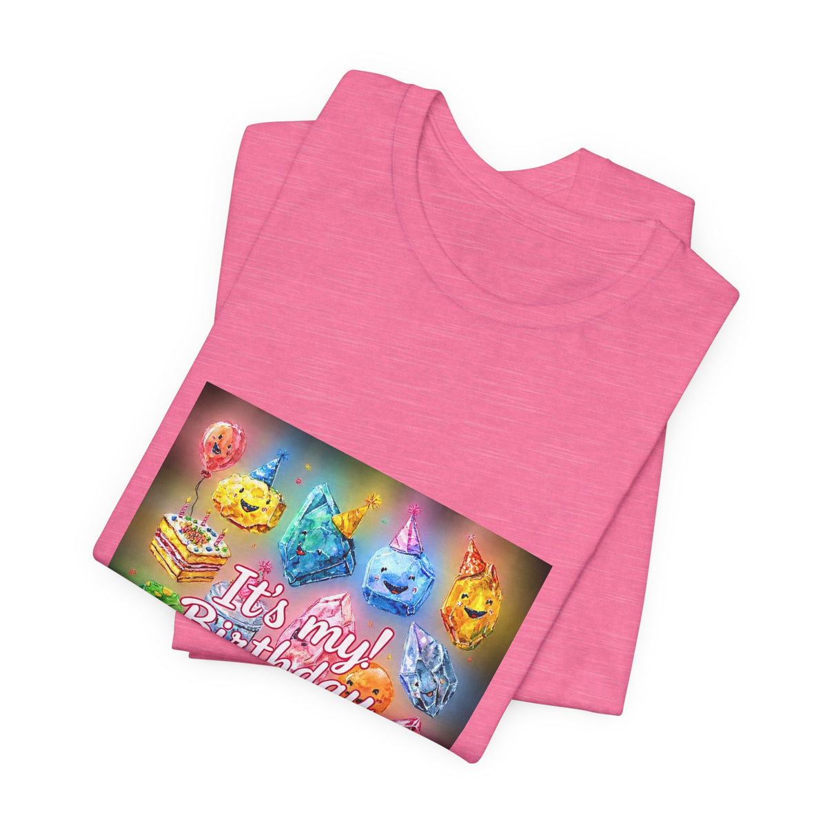 It's My Birthday Crystal Party T-Shirt | Pinks & Orchid