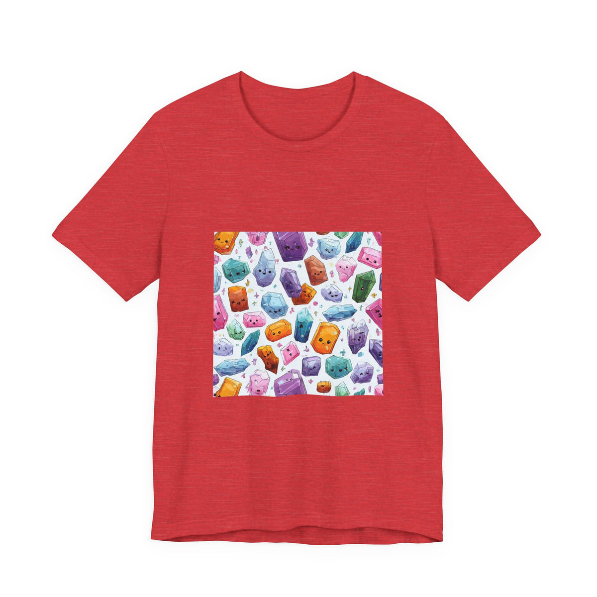 Pastel Crystal Friends T-Shirt | Dark Neutrals & Reds