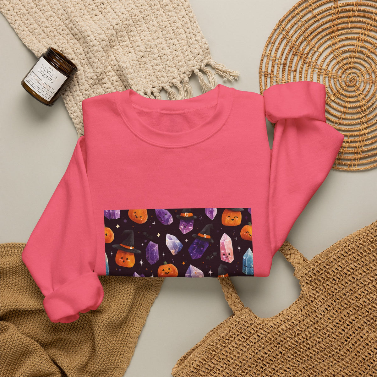 Halloween Crystal Party Crewneck | Blues, Purples & Pinks