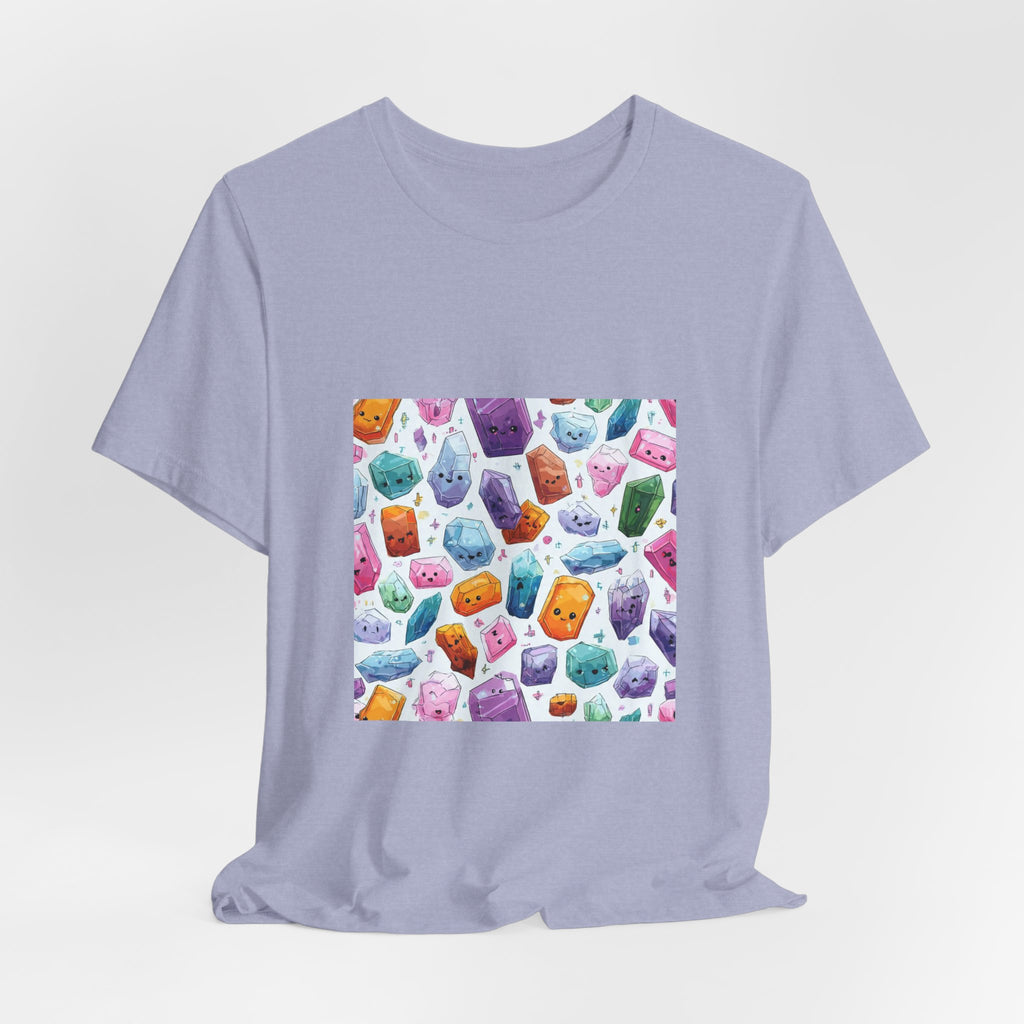 Pastel Crystal Friends T-Shirt | Soft Blues