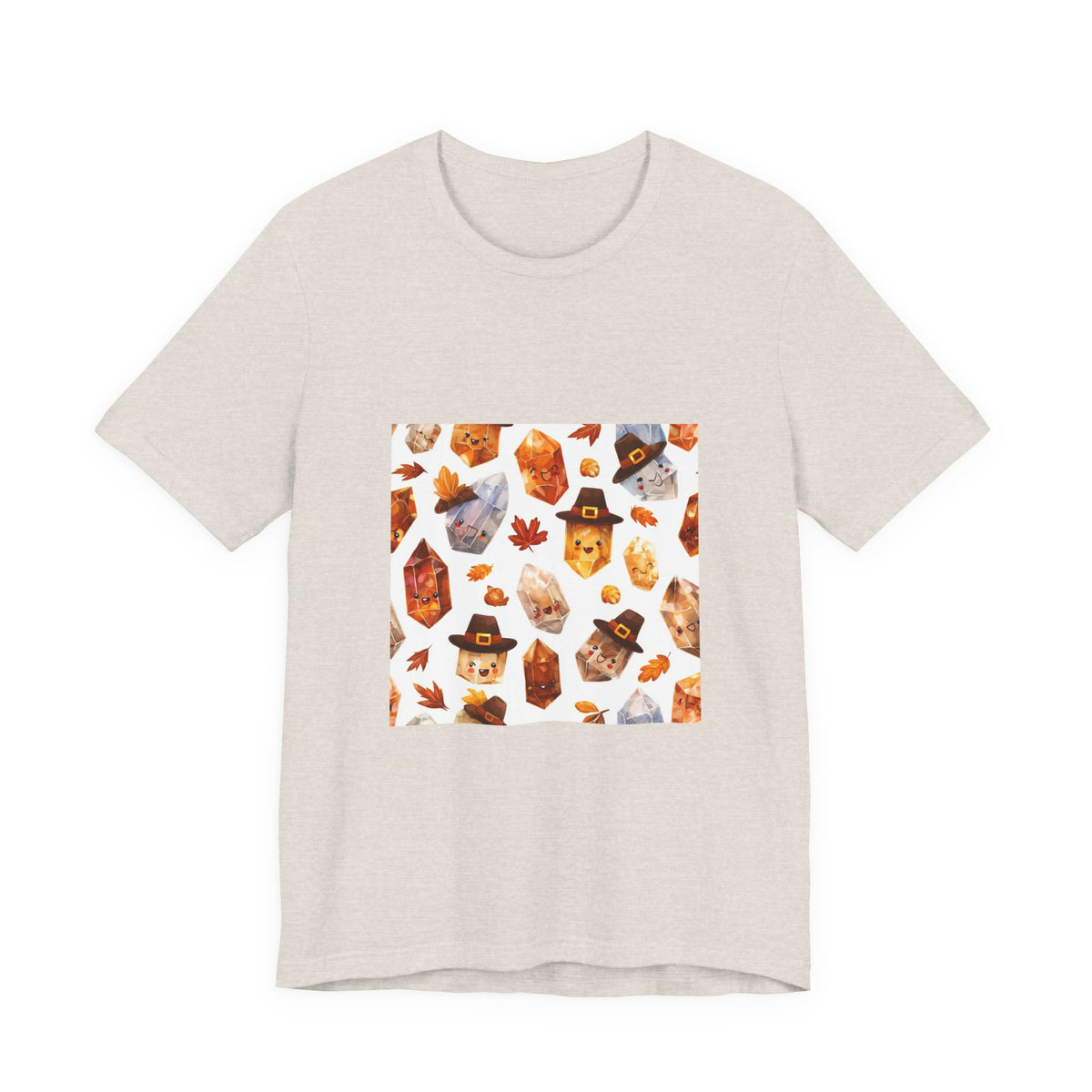 Thanksgiving Crystal Harvest T-Shirt | Sandy Neutrals & Oranges