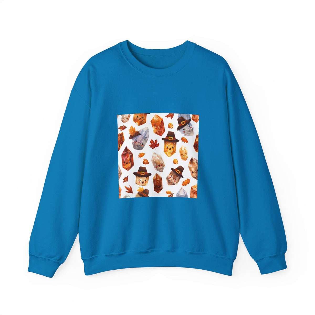 Thanksgiving Crystal Harvest Crewneck | Blues, Purples & Pinks