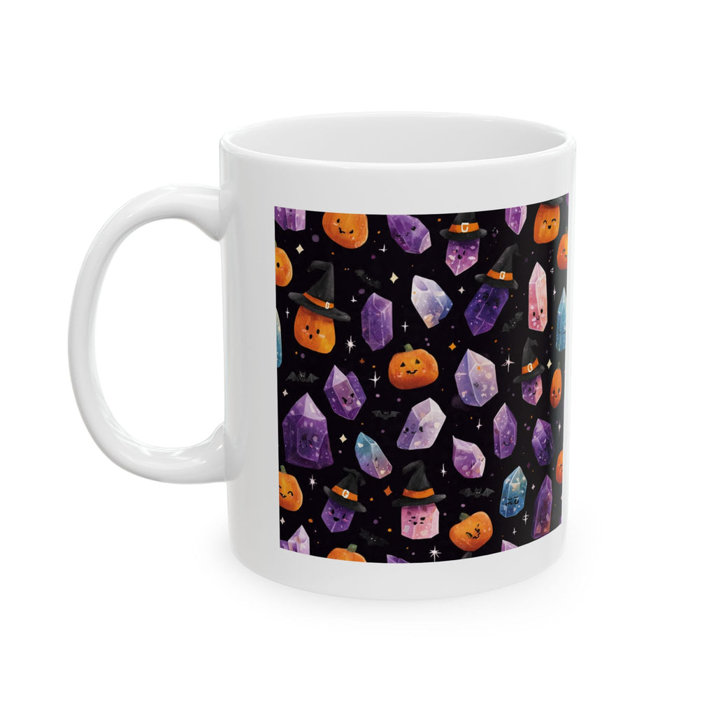 Halloween Crystal Party White Mug