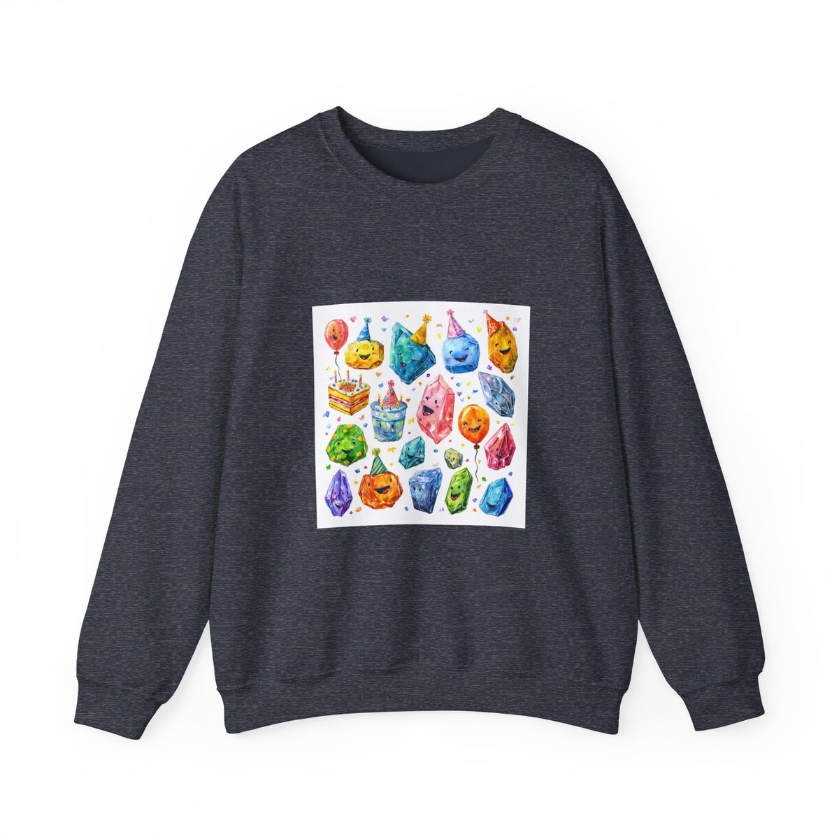 Crystal Birthday Party Crewneck | Blues, Purples & Pinks