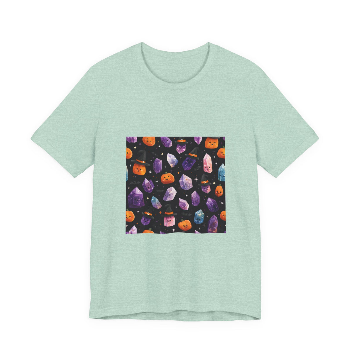 Halloween Crystal Party T-Shirt | Golds, Mints & Teal