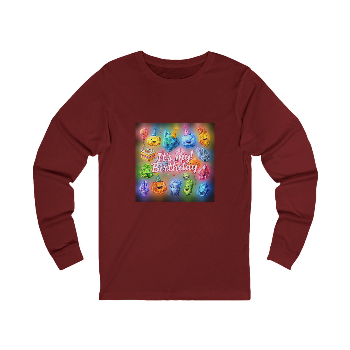 It's My Birthday Crystal Party Long Sleeve T-Shirt