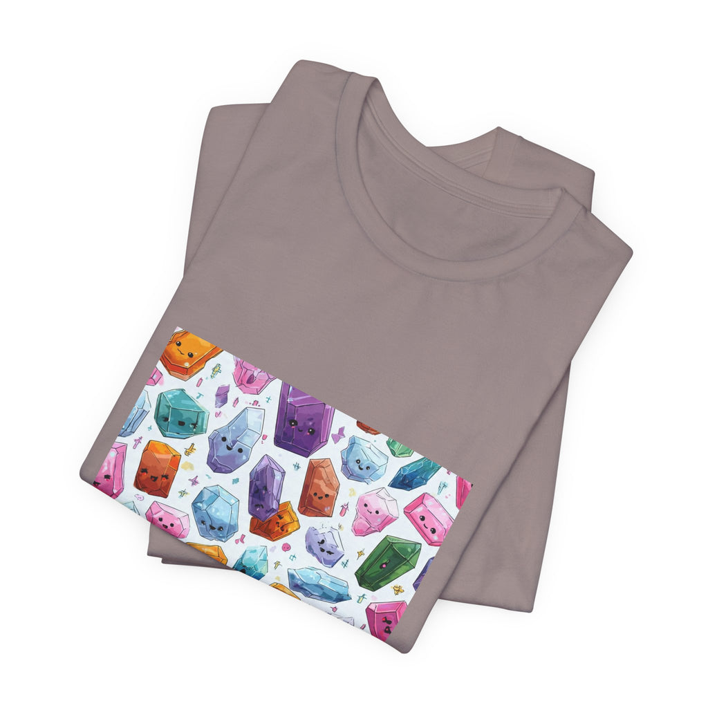 Pastel Crystal Friends T-Shirt | Sandy Neutrals & Oranges