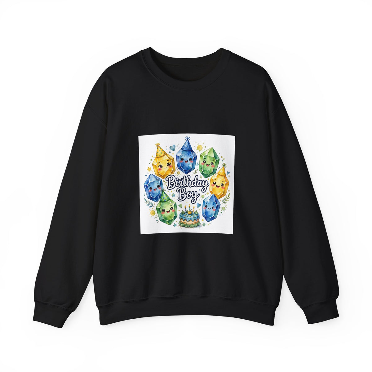 Birthday Boy Crystal Party Crewneck | Neutrals & Reds