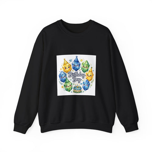 Birthday Boy Crystal Party Crewneck | Neutrals & Reds