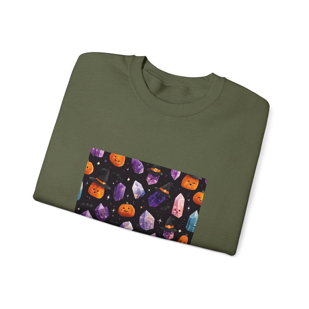 Halloween Crystal Party Crewneck | Earth Tones & Brights