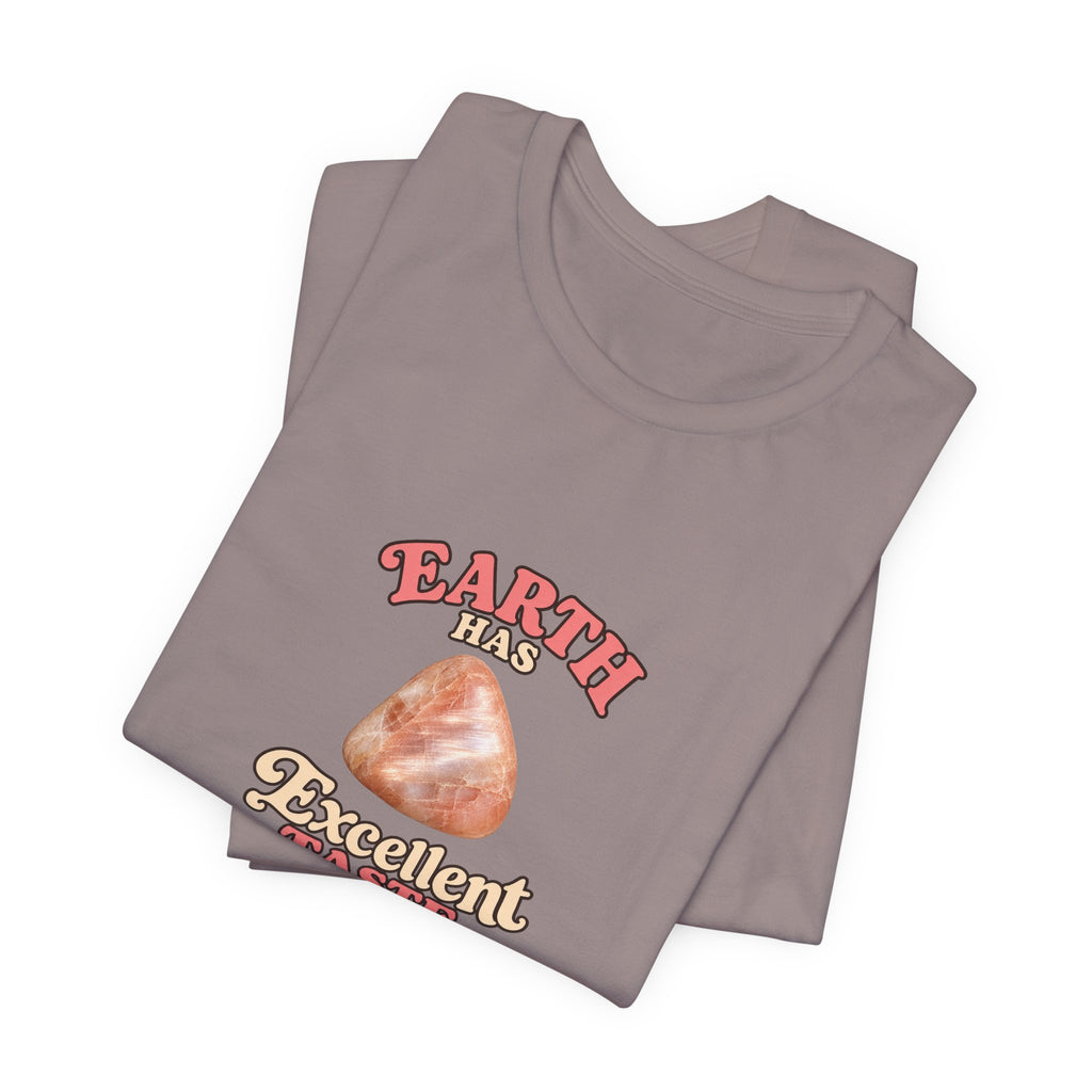 Earth Has Excellent Taste — Peach Moonstone Tee | Sandy Neutrals & Oranges