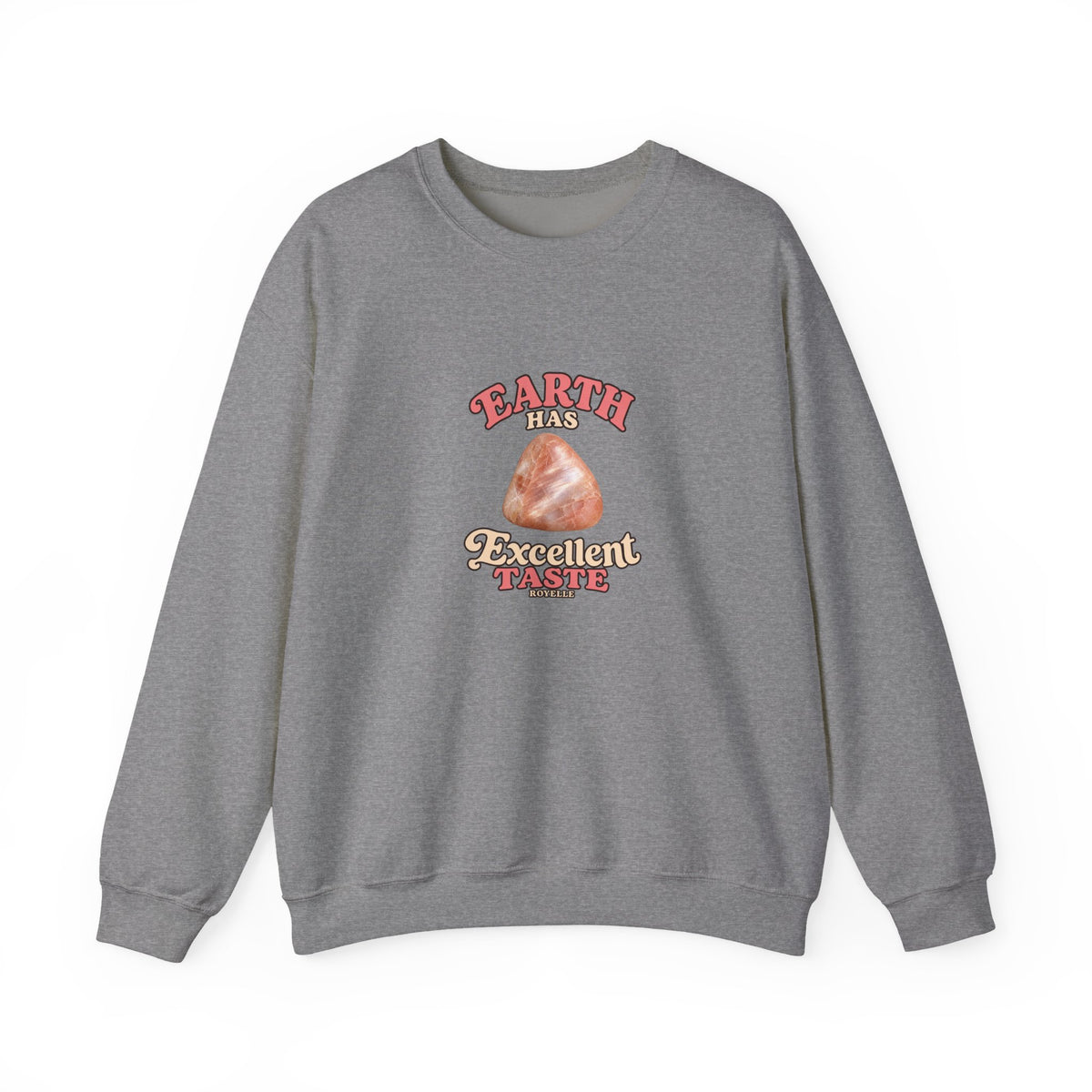 Earth Has Excellent Taste — Peach Moonstone Crewneck | Neutrals & Reds