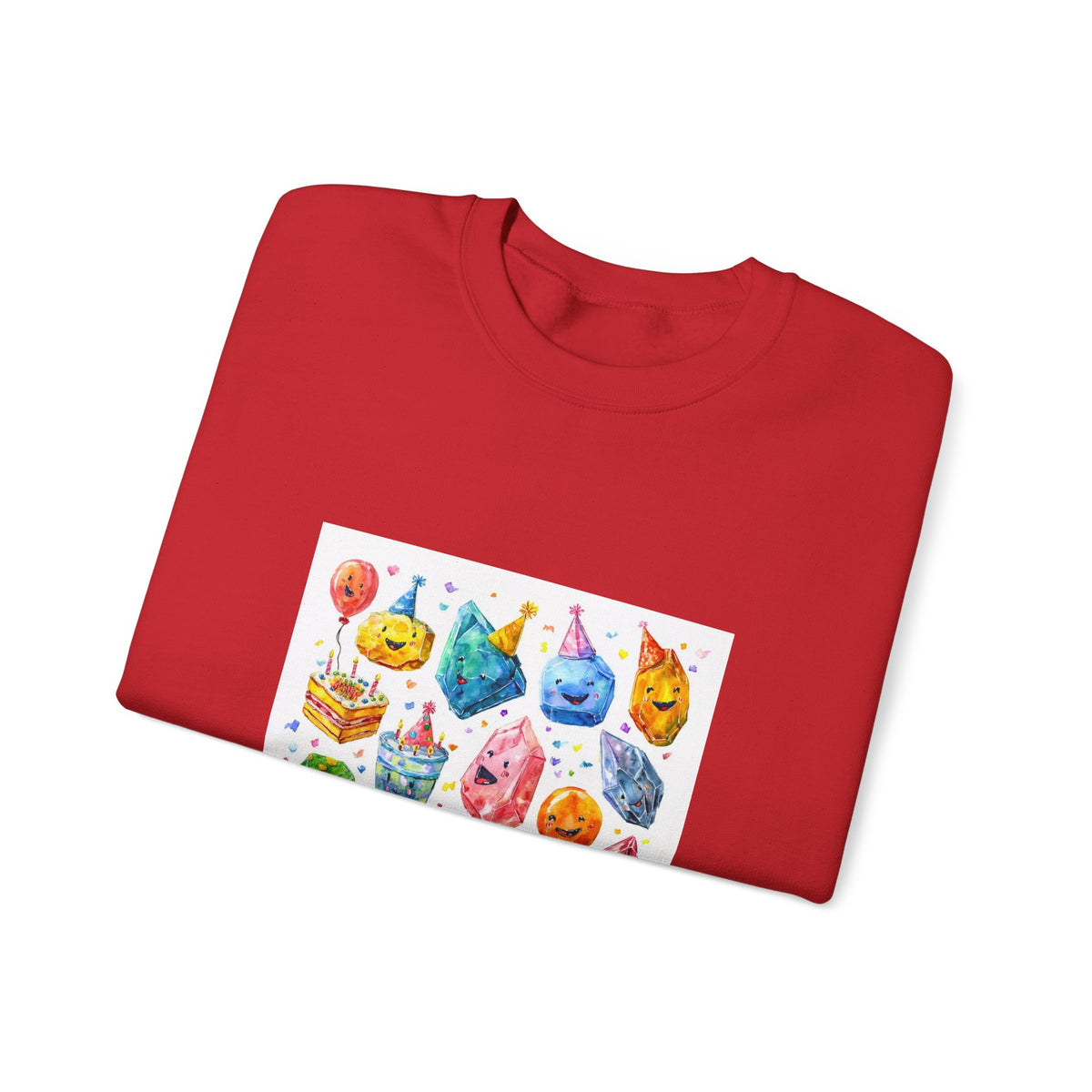 Crystal Birthday Party Crewneck | Neutrals & Reds