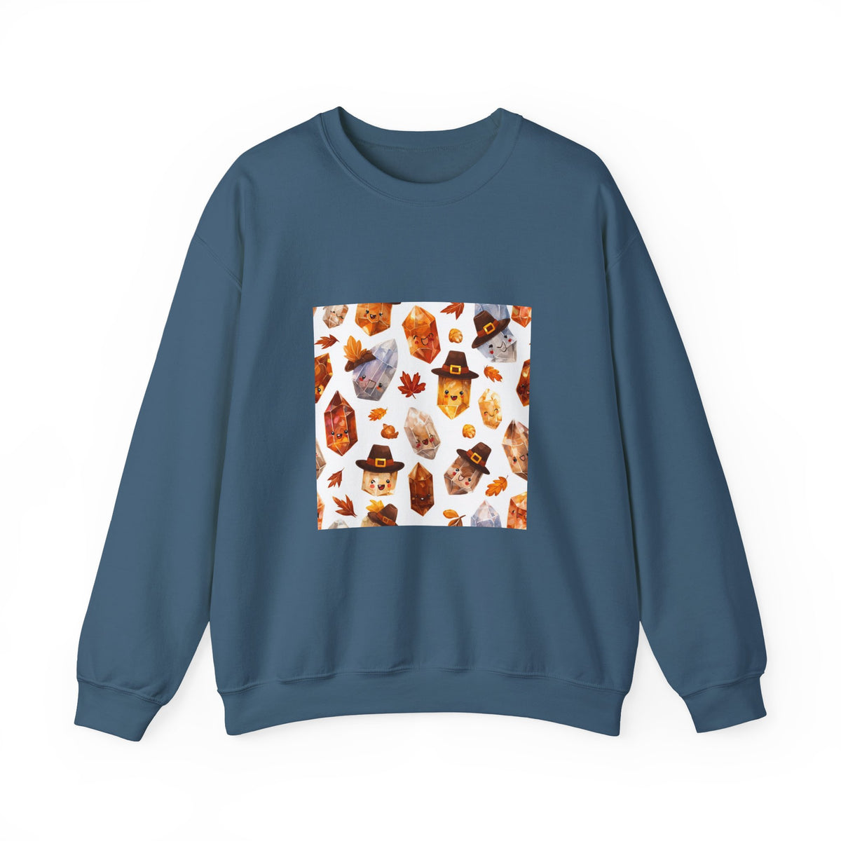 Thanksgiving Crystal Harvest Crewneck | Blues, Purples & Pinks