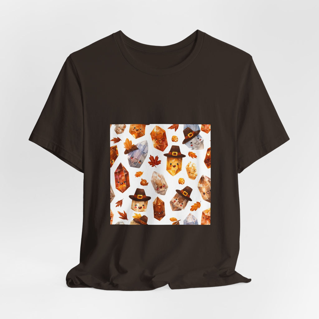 Thanksgiving Crystal Harvest T-Shirt | Earthy Reds & Browns