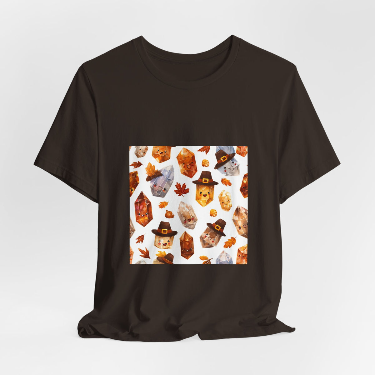 Thanksgiving Crystal Harvest T-Shirt | Earthy Reds & Browns