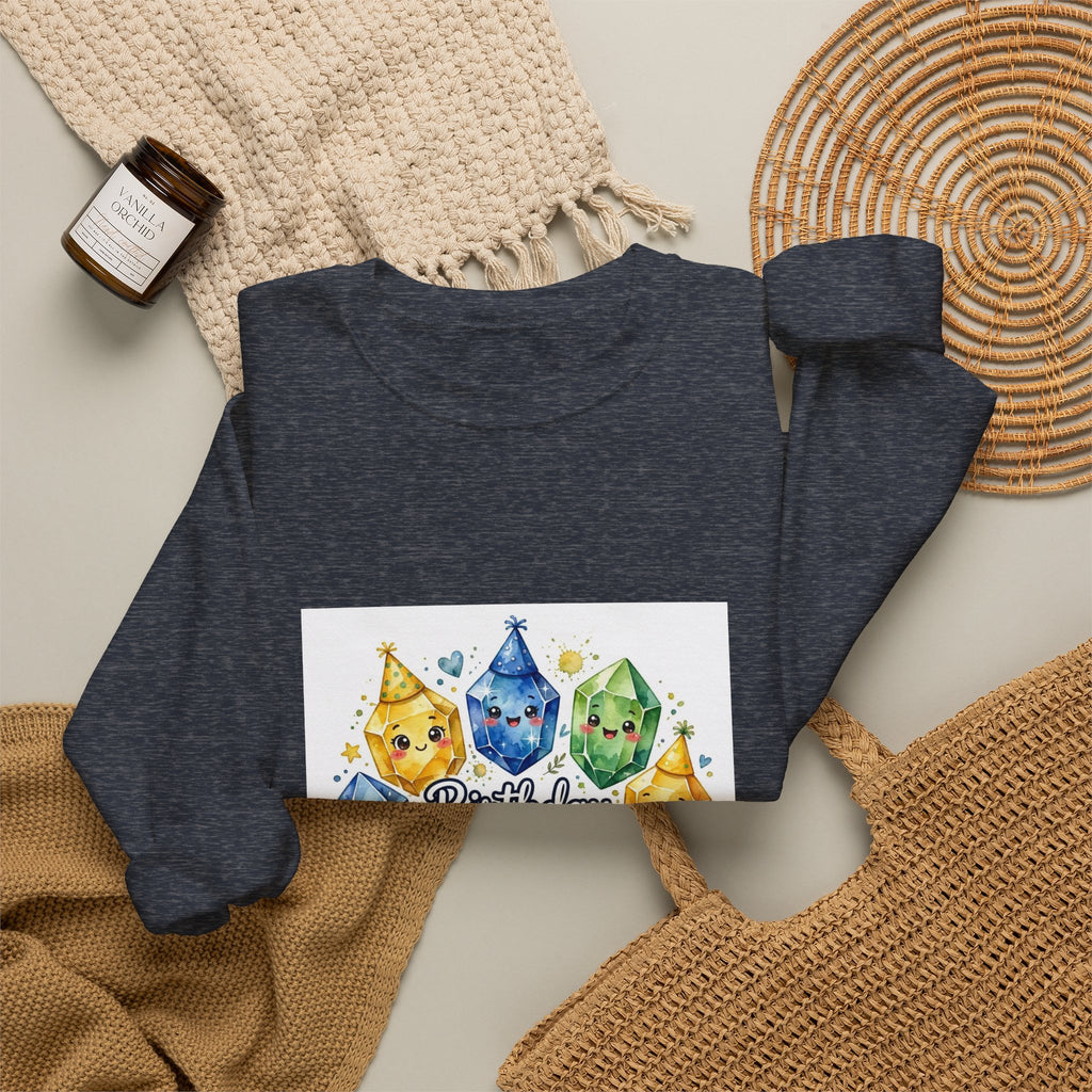 Birthday Boy Crystal Party Crewneck | Blues, Purples & Pinks