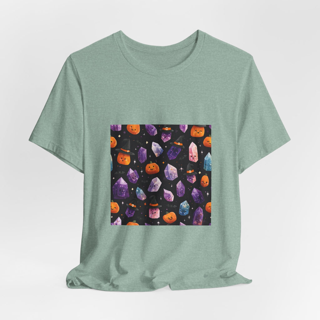 Halloween Crystal Party T-Shirt | Soft Blues