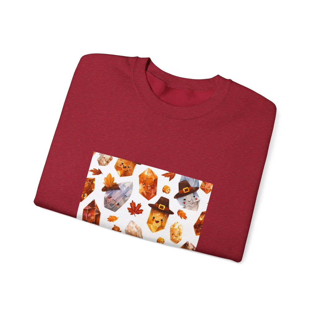 Thanksgiving Crystal Harvest Crewneck | Neutrals & Reds