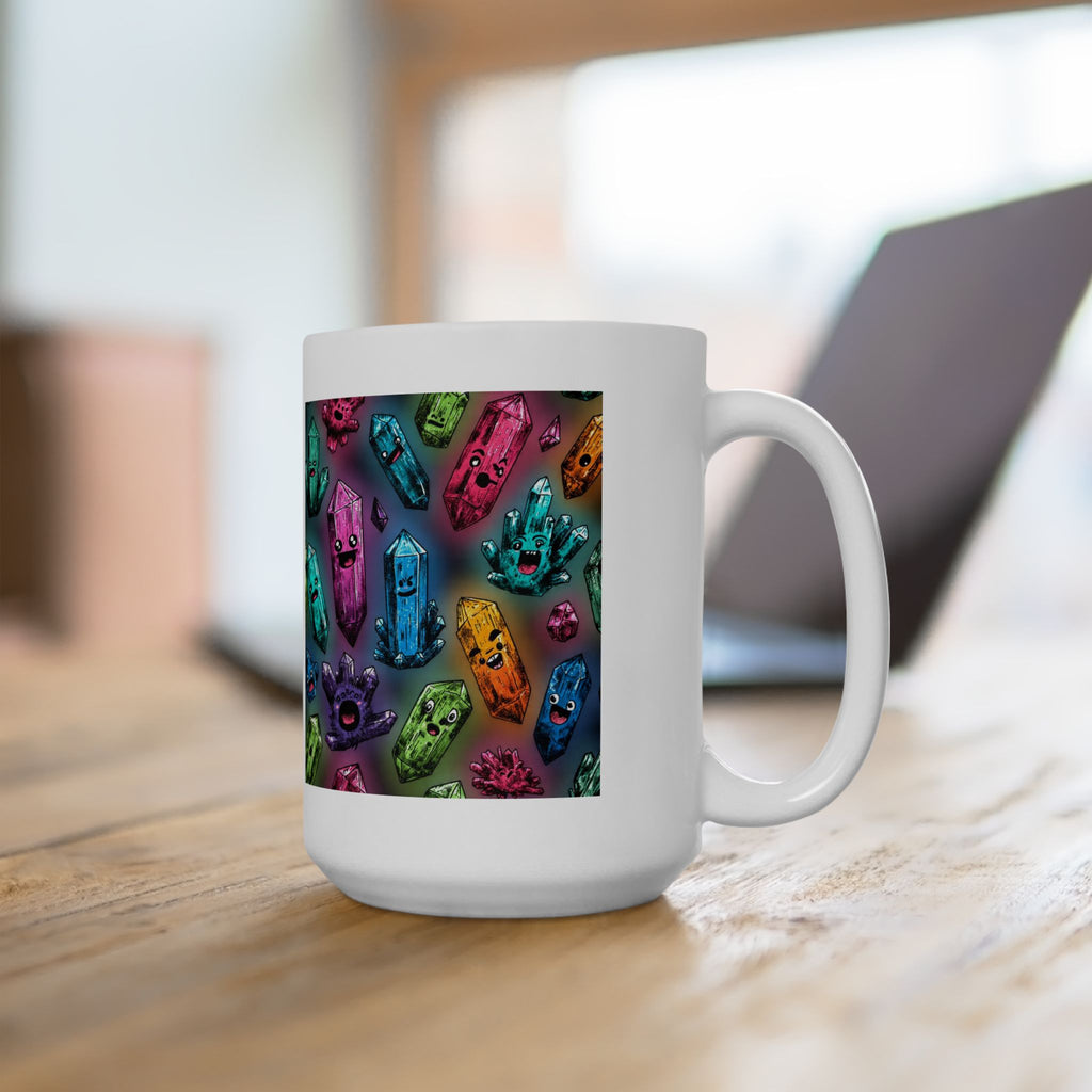 Colorful Crystal Characters White Mug