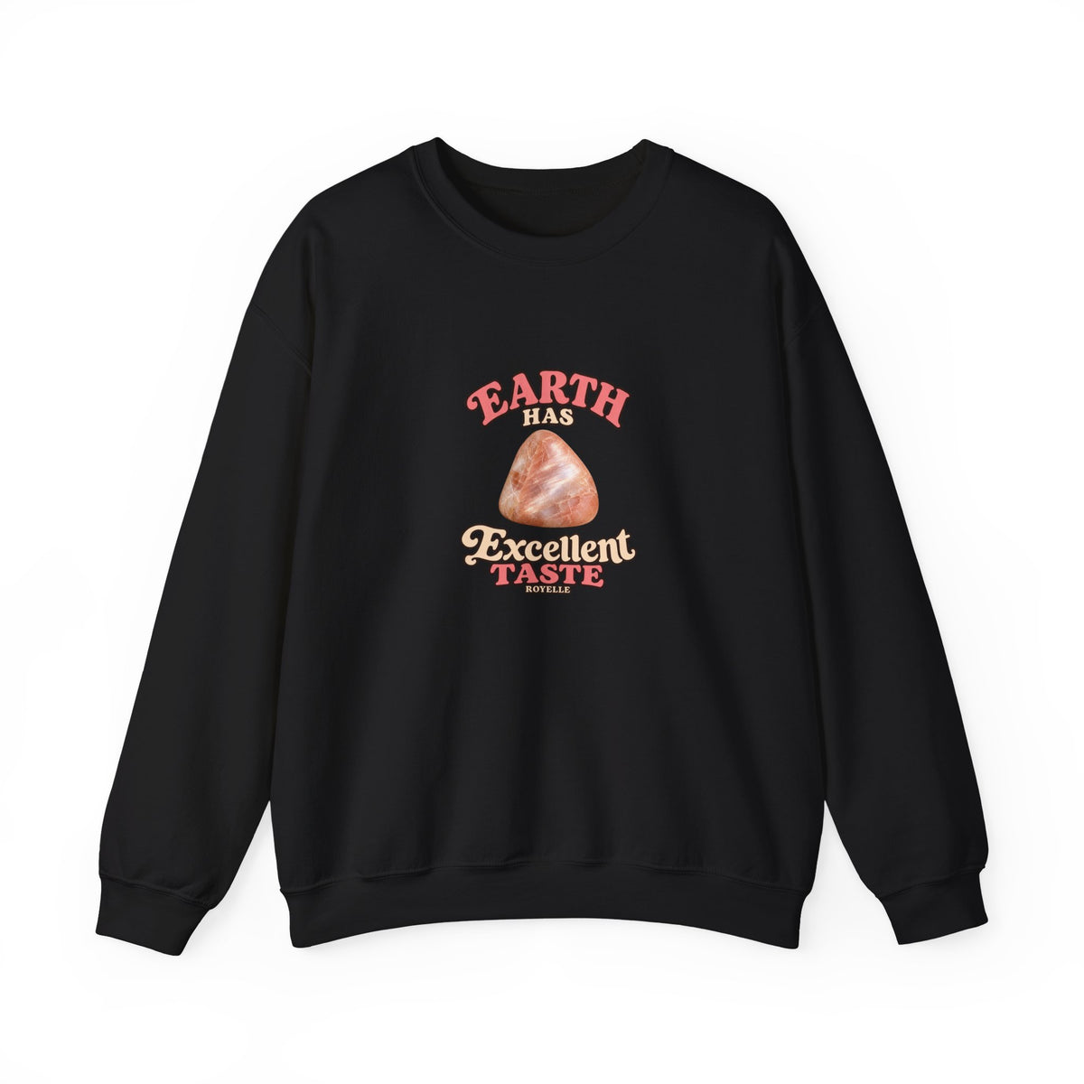 Earth Has Excellent Taste — Peach Moonstone Crewneck | Neutrals & Reds