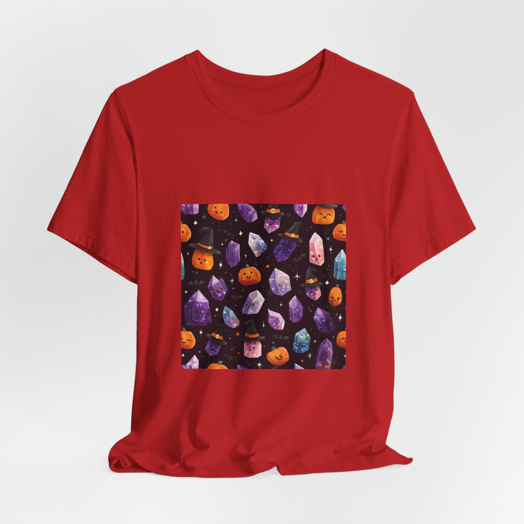 Halloween Crystal Party T-Shirt | Dark Neutrals & Reds