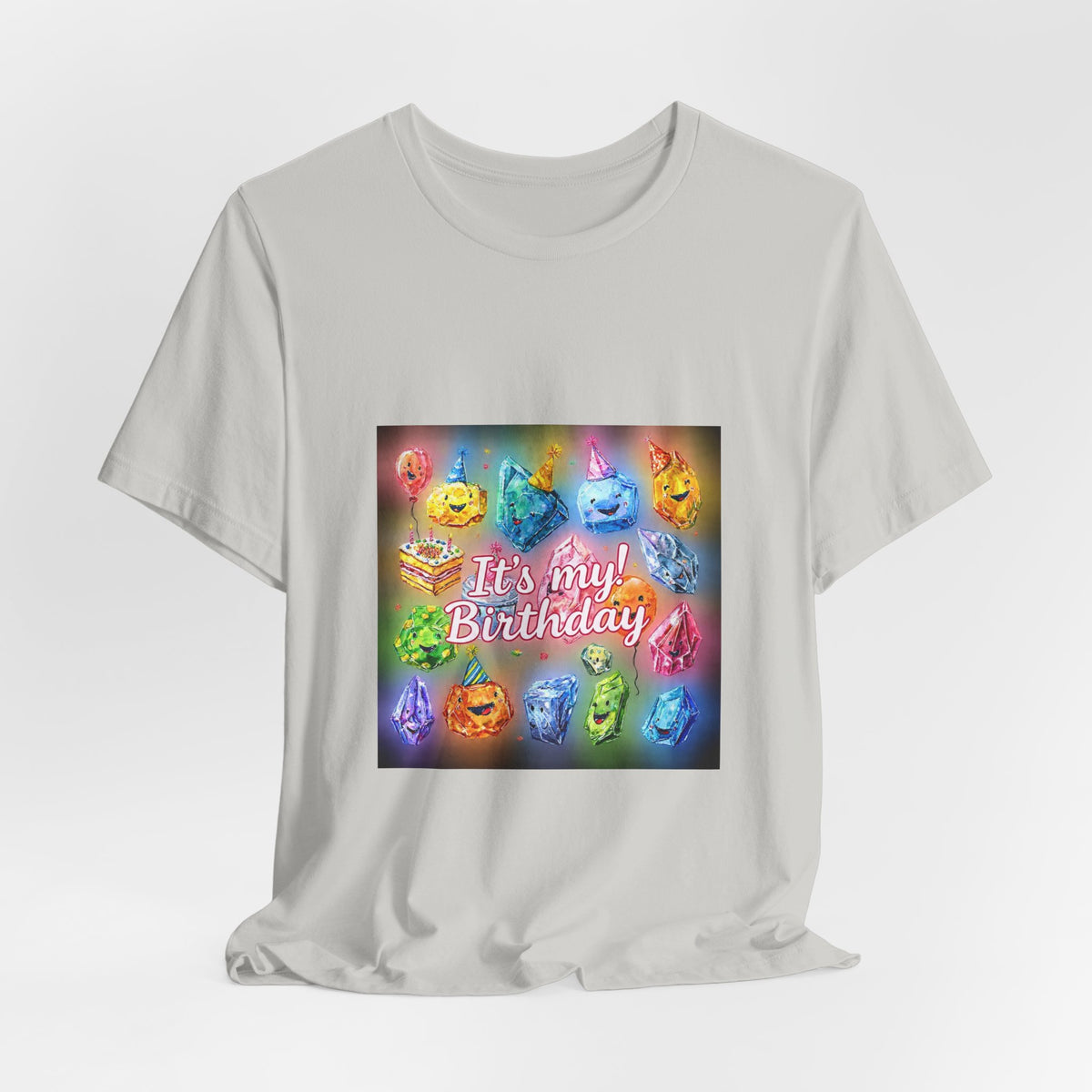 It's My Birthday Crystal Party T-Shirt | Light Neutrals