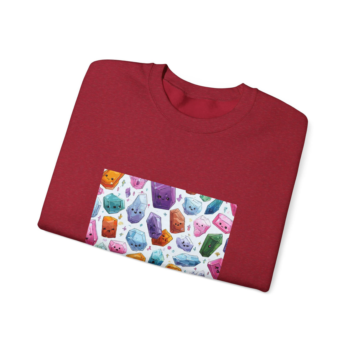 Pastel Crystal Friends Crewneck | Neutrals & Reds