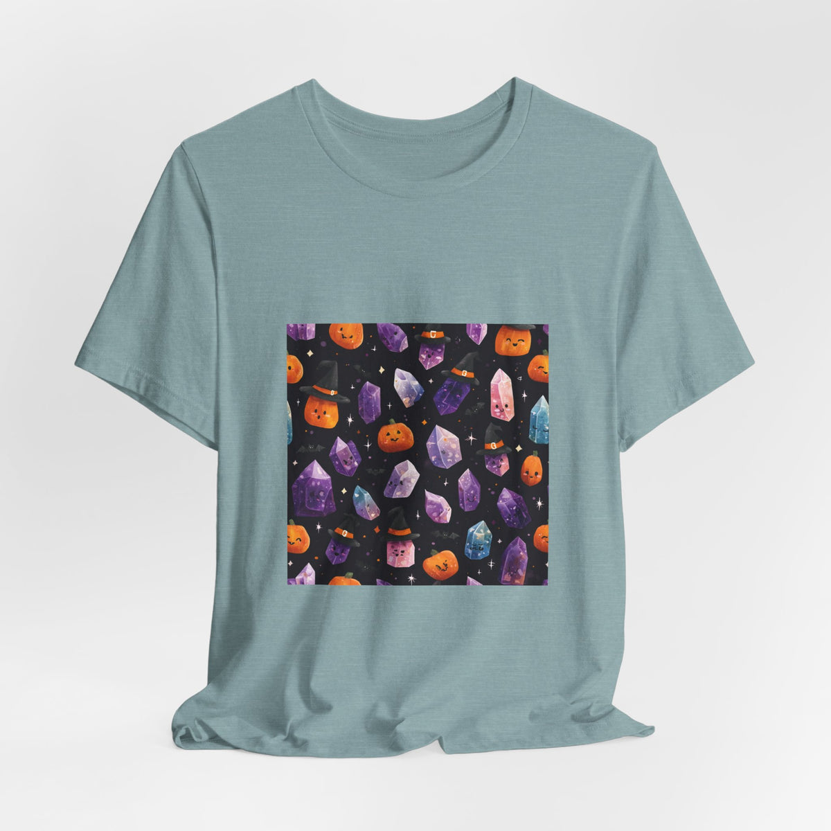 Halloween Crystal Party T-Shirt | Soft Blues