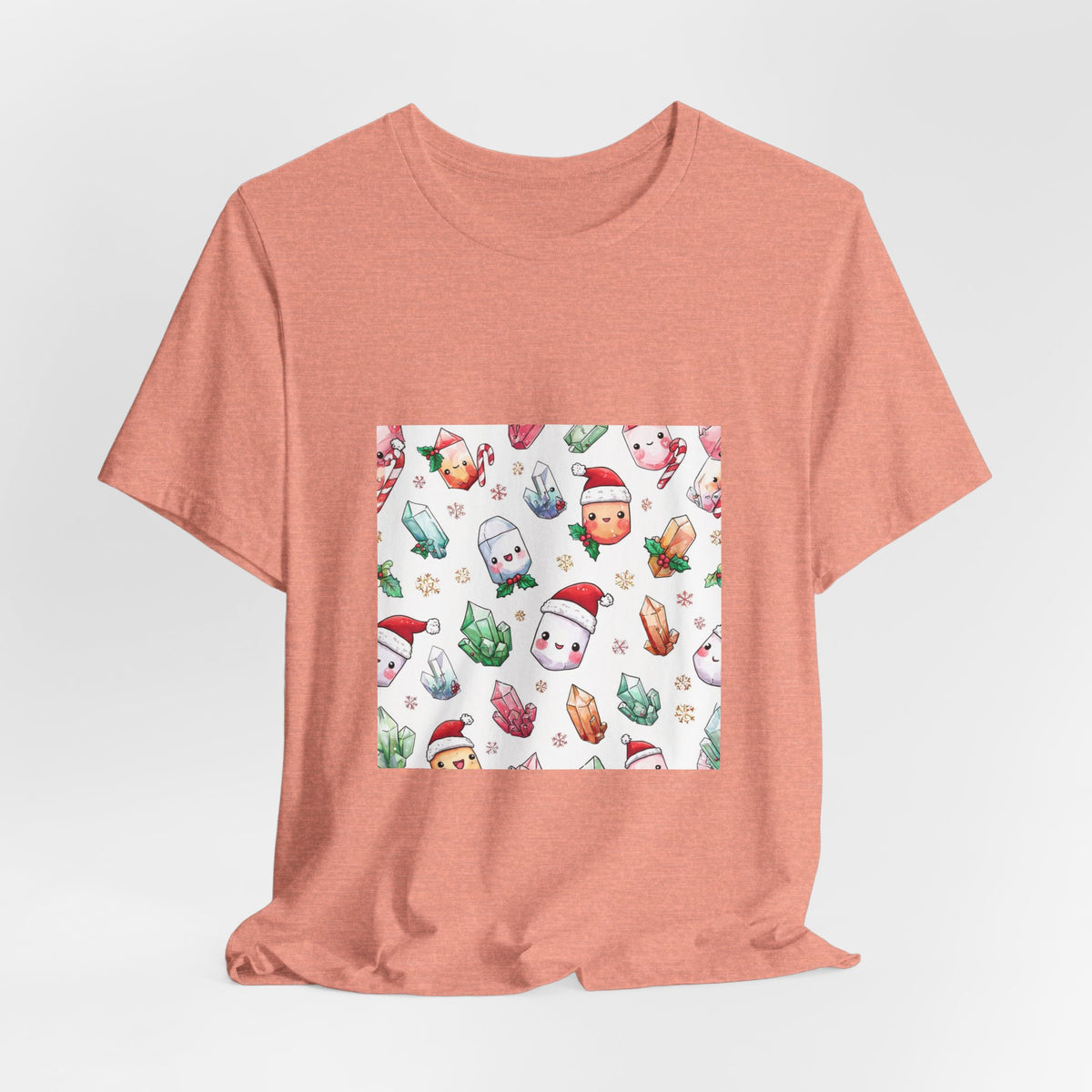 Pastel Christmas Crystal Friends T-Shirt | Pinks & Orchid