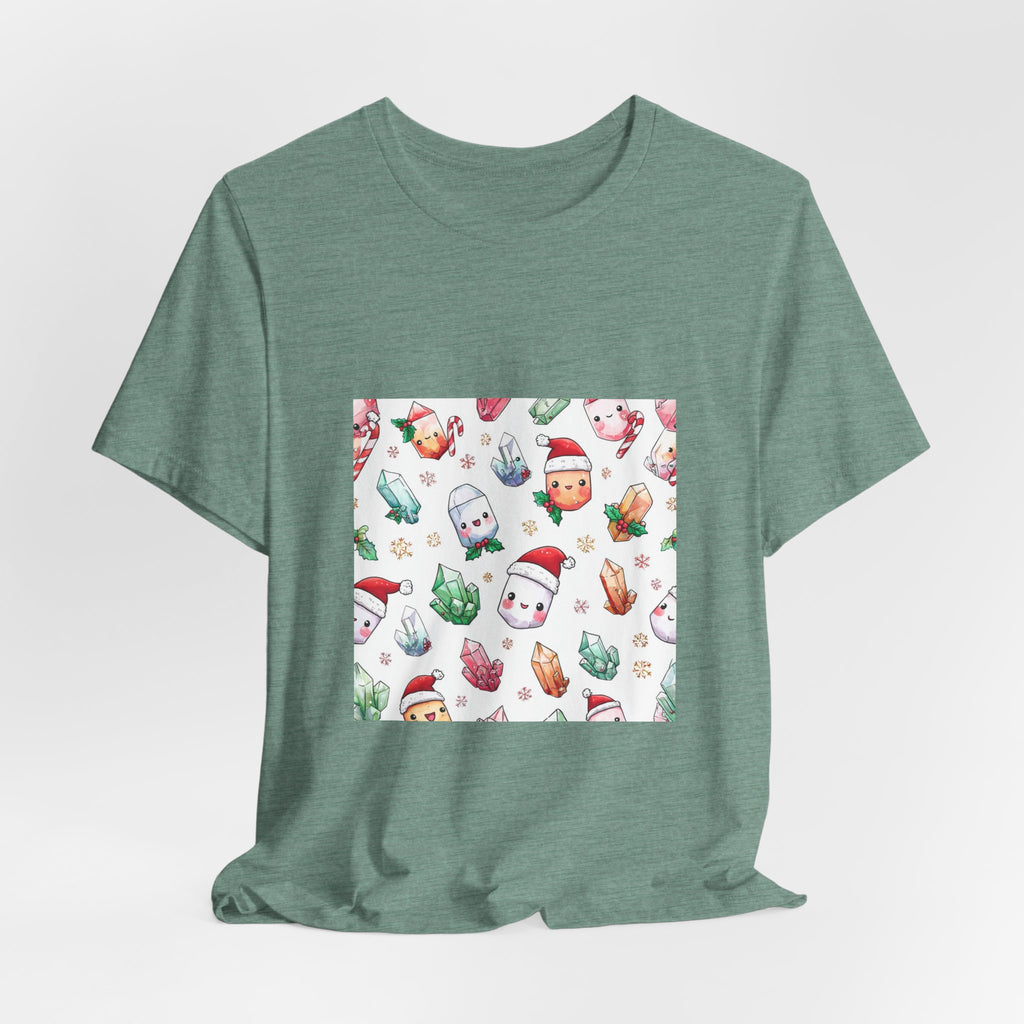 Pastel Christmas Crystal Friends T-Shirt | Forest & Ocean