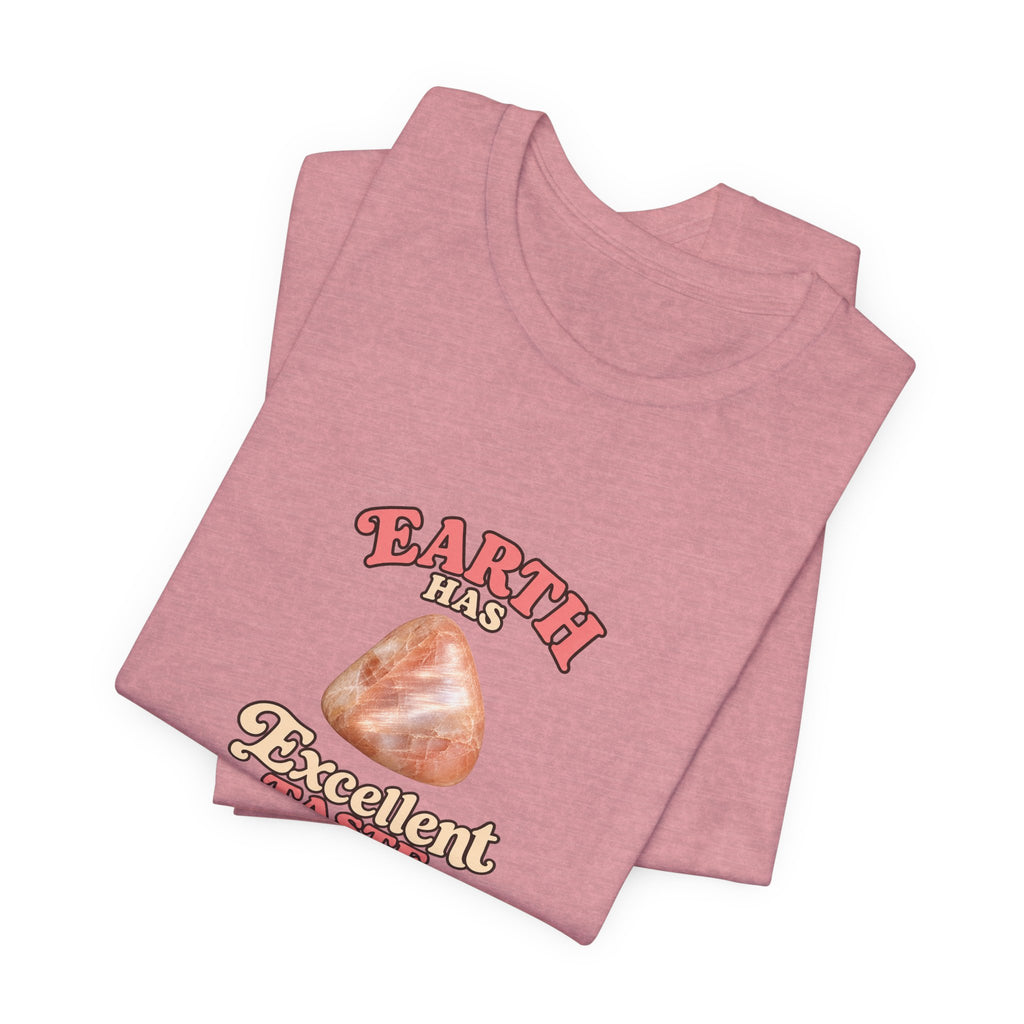 Earth Has Excellent Taste — Peach Moonstone Tee | Pinks & Orchid