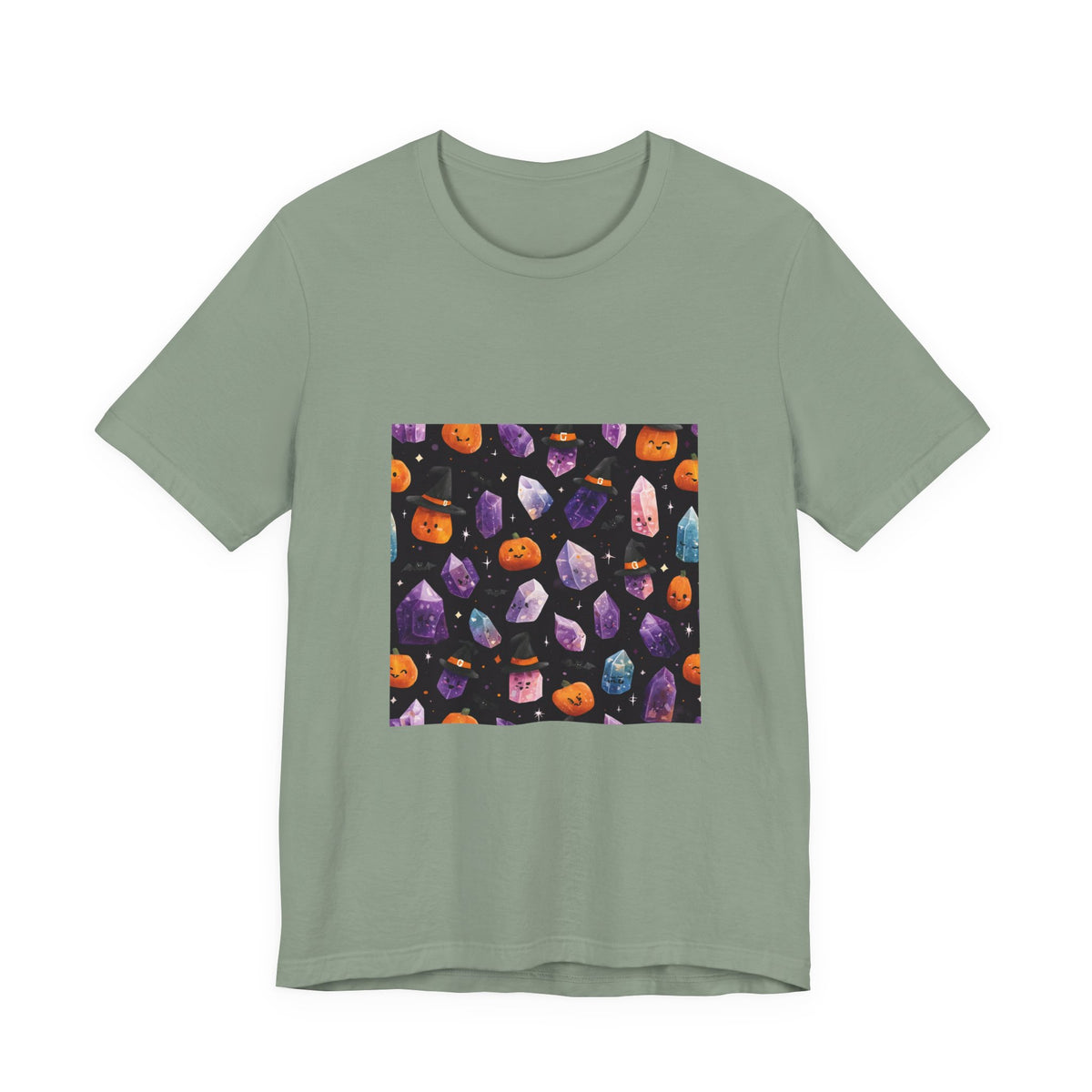 Halloween Crystal Party T-Shirt | Golds, Mints & Teal