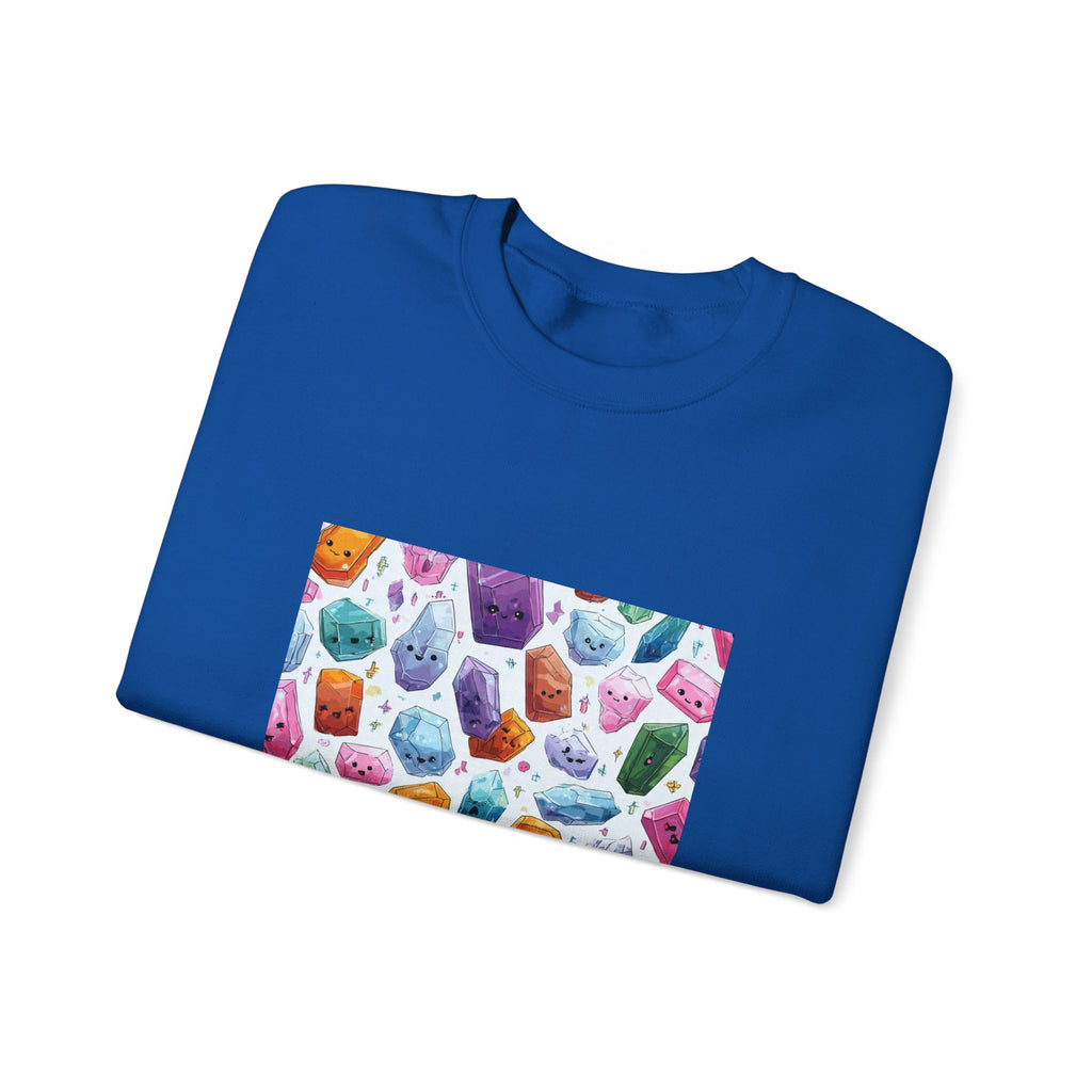 Pastel Crystal Friends Crewneck | Blues, Purples & Pinks