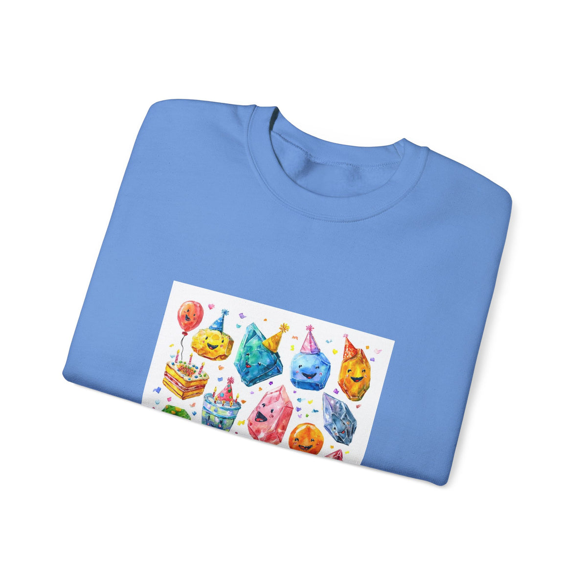 Crystal Birthday Party Crewneck | Blues, Purples & Pinks