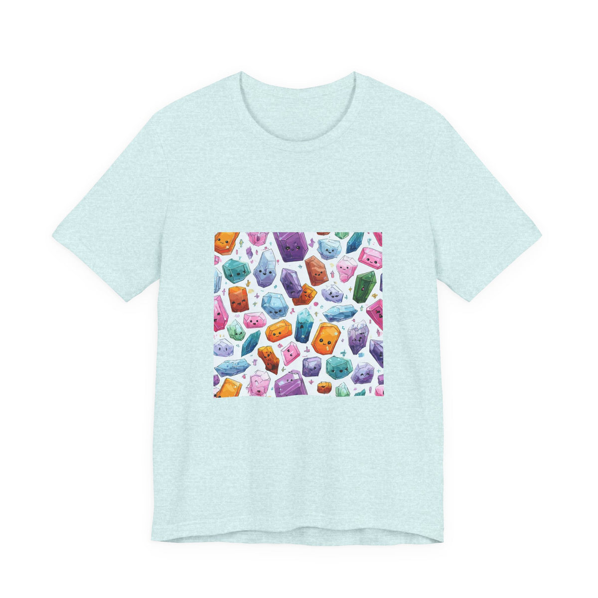 Pastel Crystal Friends T-Shirt | Soft Blues