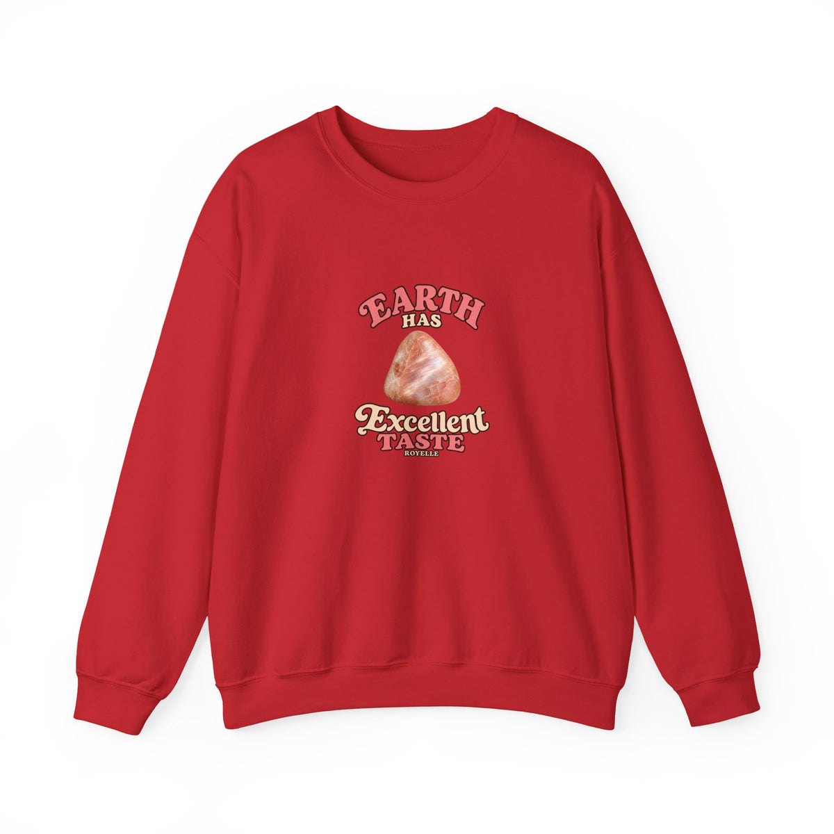 Earth Has Excellent Taste — Peach Moonstone Crewneck | Neutrals & Reds
