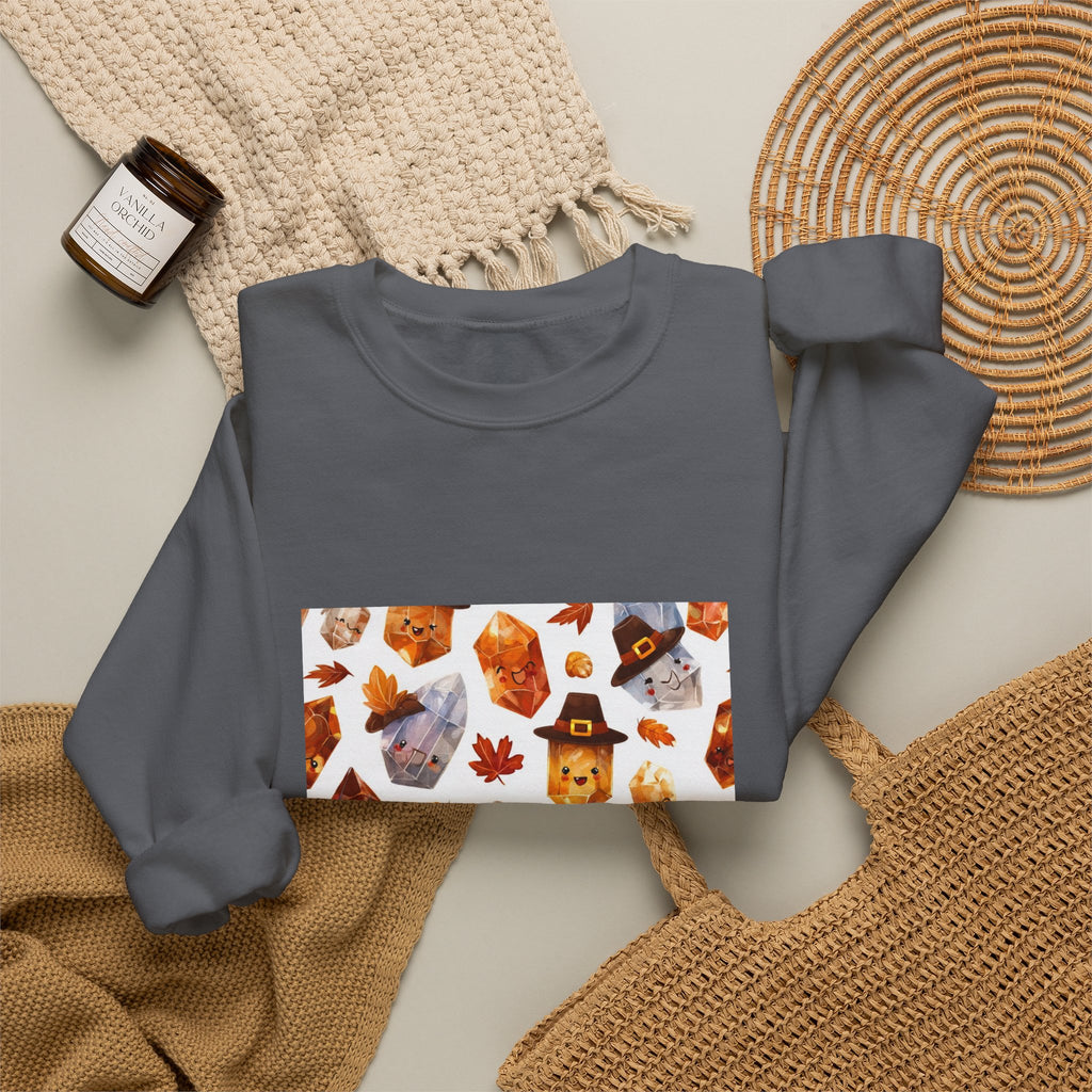 Thanksgiving Crystal Harvest Crewneck | Neutrals & Reds