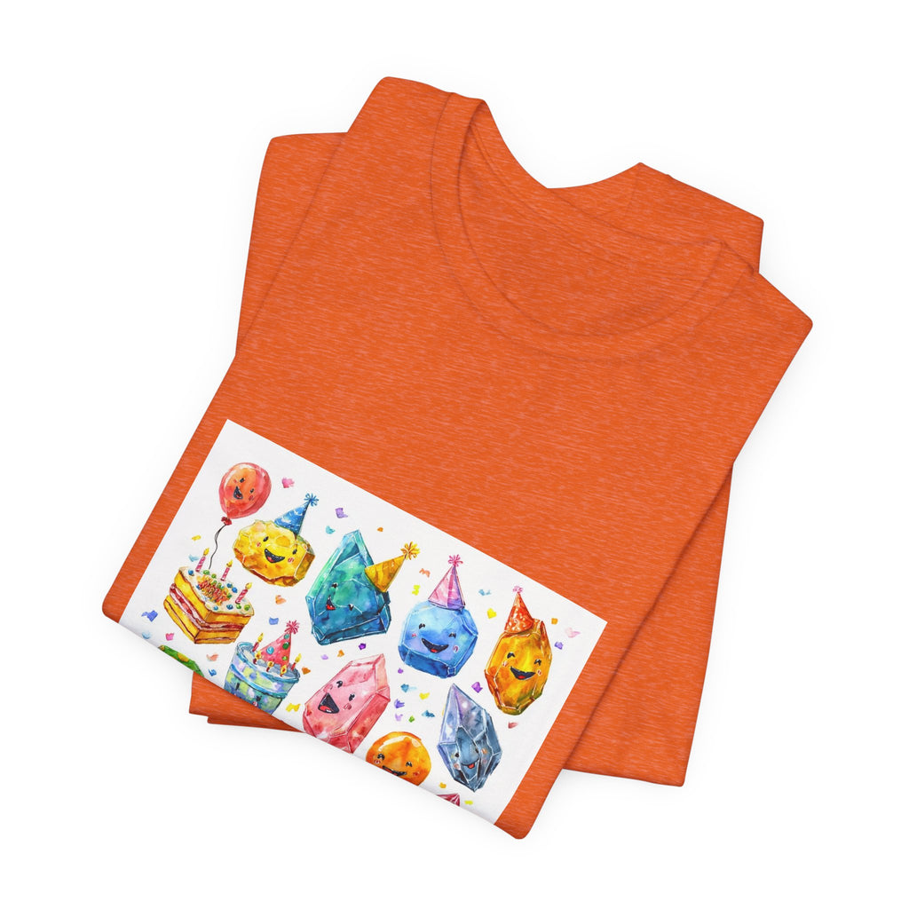 Crystal Birthday Party T-Shirt | Peach & Sunset