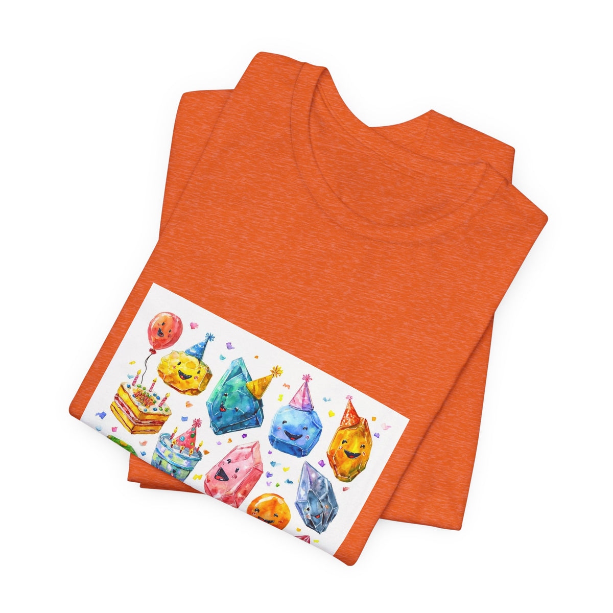 Crystal Birthday Party T-Shirt | Peach & Sunset