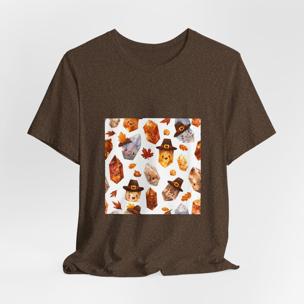 Thanksgiving Crystal Harvest T-Shirt | Earthy Reds & Browns