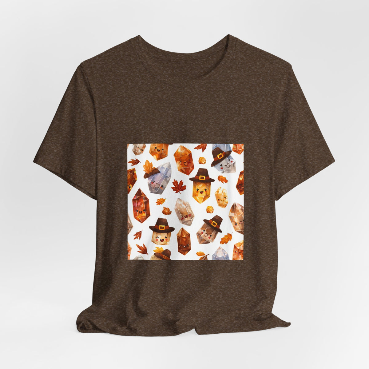 Thanksgiving Crystal Harvest T-Shirt | Earthy Reds & Browns