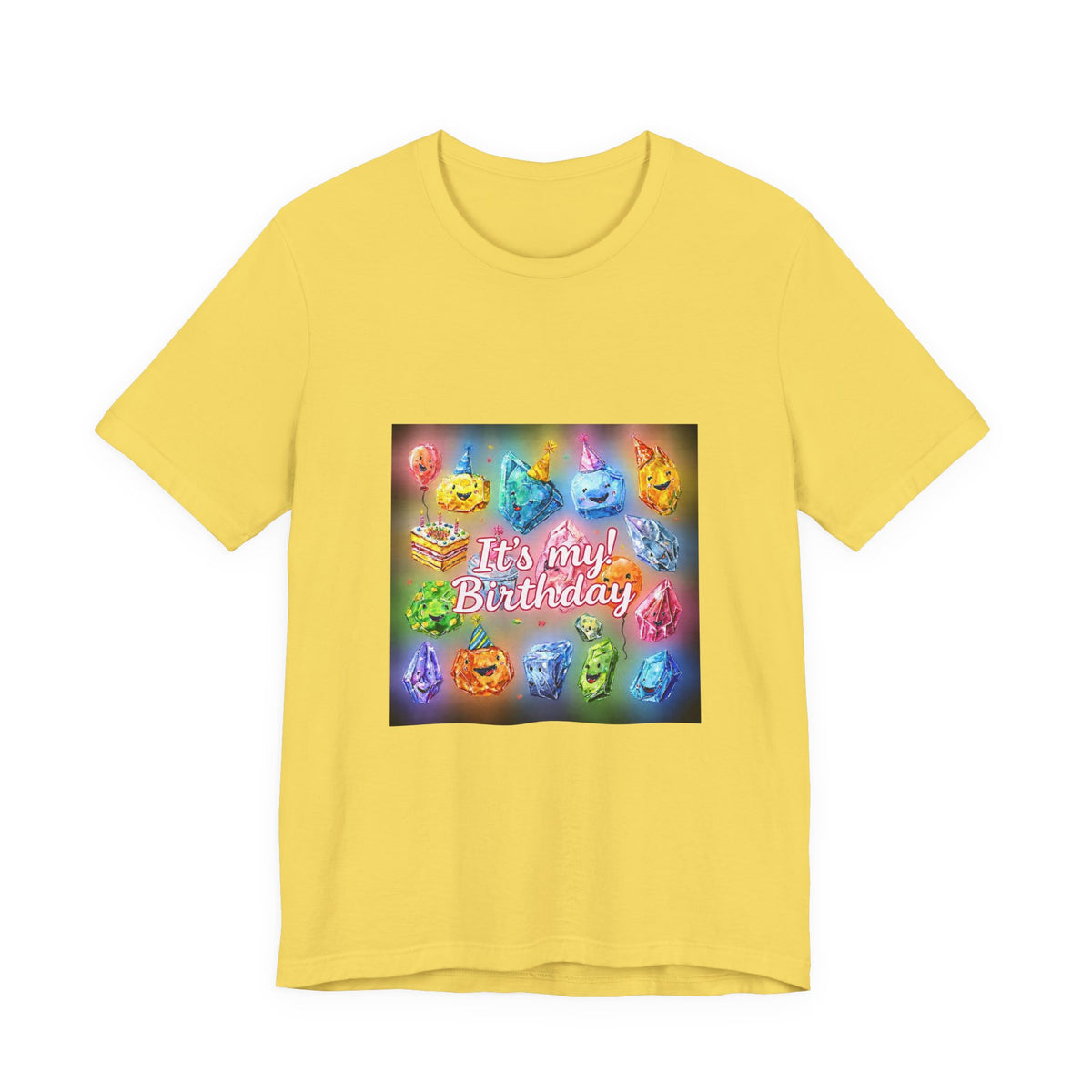It's My Birthday Crystal Party T-Shirt | Golds, Mints & Teal