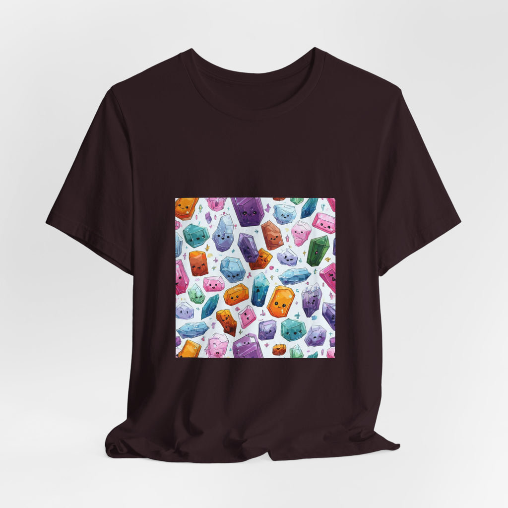 Pastel Crystal Friends T-Shirt | Dark Neutrals & Reds