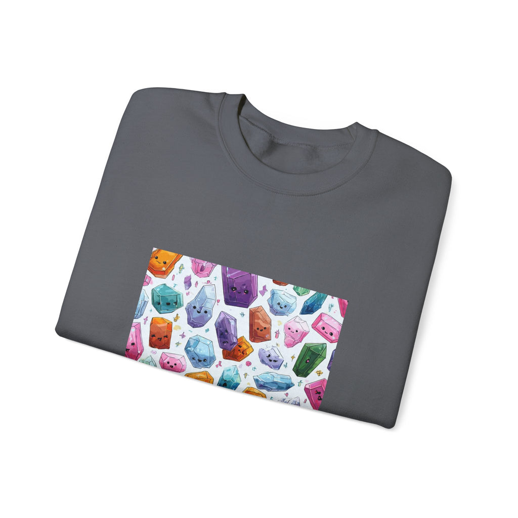 Pastel Crystal Friends Crewneck | Neutrals & Reds