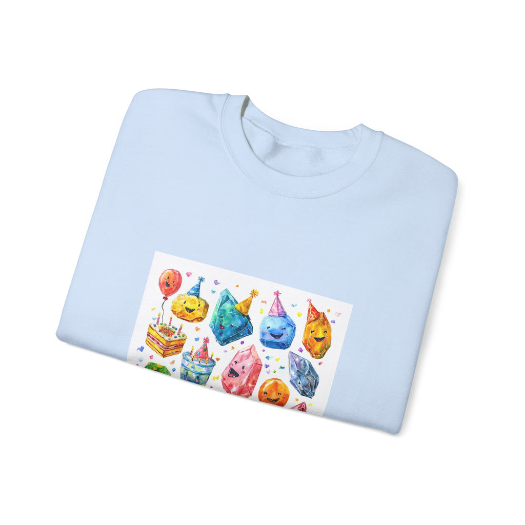 Crystal Birthday Party Crewneck | Blues, Purples & Pinks