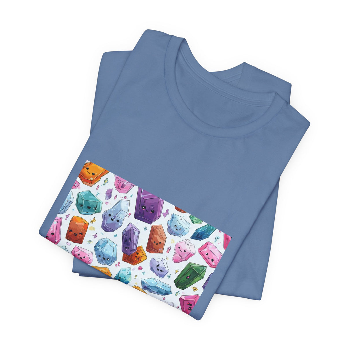 Pastel Crystal Friends T-Shirt | Soft Blues