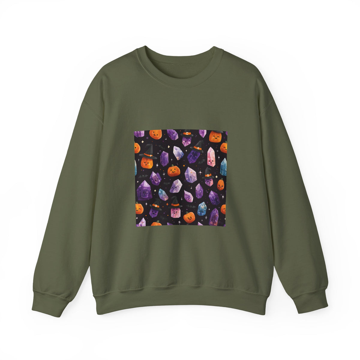 Halloween Crystal Party Crewneck | Earth Tones & Brights